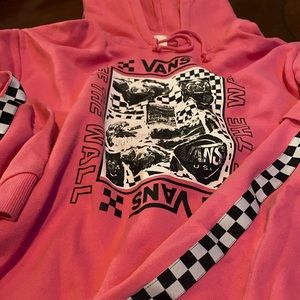 Pink Vans hoodie size large